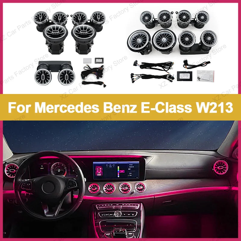Aérateurs Turbine LED Ambiance Mercedes Classe E W213