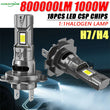Ampoules LED Canbus H7 H4 800000LM Mini Universelles