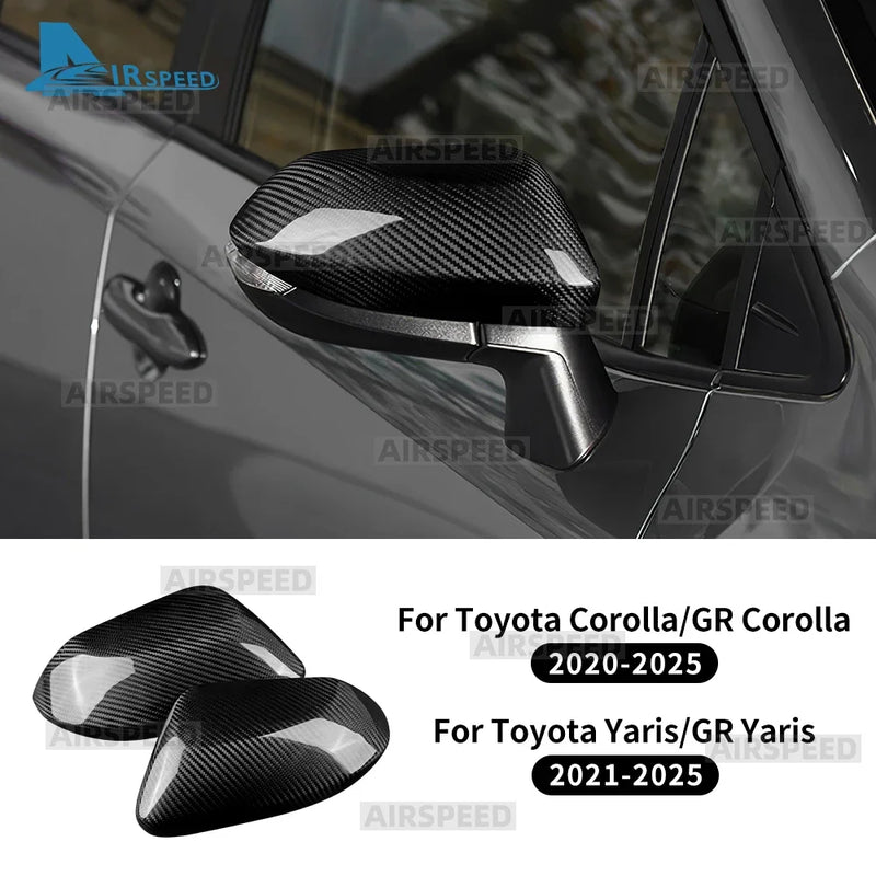 Coques de Rétroviseur en Carbone Véritable Toyota Corolla GR Corolla 2020-2025 Yaris GR Yaris 2021-2025