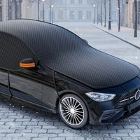 Demi-Housse Voiture Oxford Noire Toutes Saisons SUV ou Berline