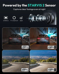 Dashcam Botslab Plus 4K HDR Avant et Arrière avec GPS, Wi-Fi 5 GHz et Capteur SONY STARVIS 2 Vision Nocturne
