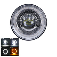 Phare Rond LED 7 Pouces Land Rover Defender Lada Niva Uaz Hunter 4x4 Anneau Halo Feu de Route Unité
