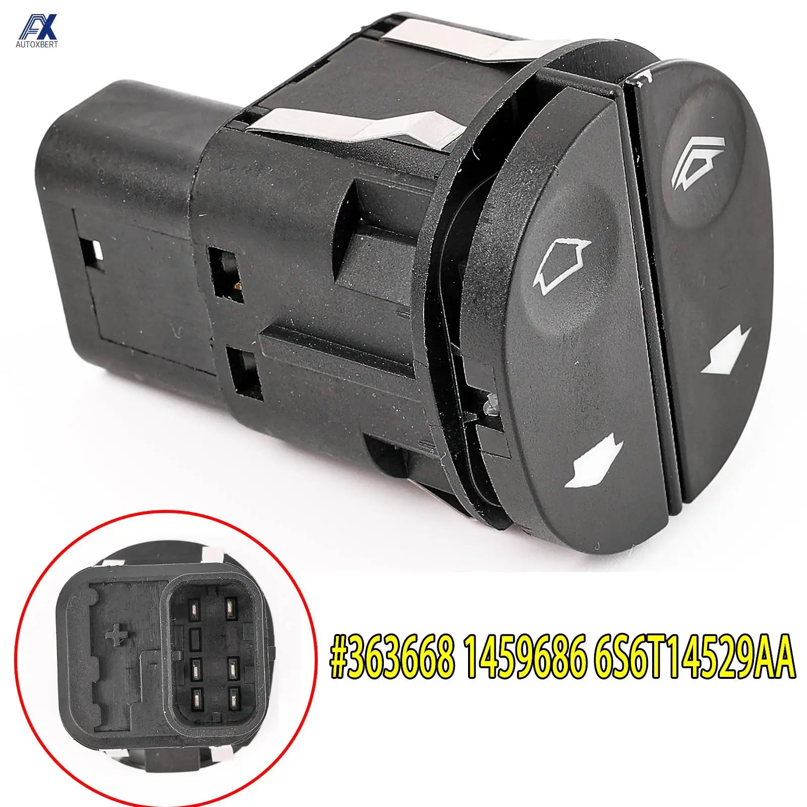 Bouton Lève-Vitre Ford Fiesta MK7 6S6T14529AB 1459686