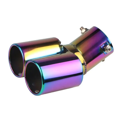 Embout d'Échappement Double Sortie Universel Inox
