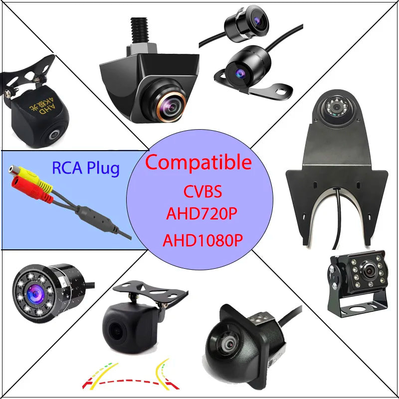Radar de Recul Vidéo AHD 4 Capteurs FirstSafe KZ-033