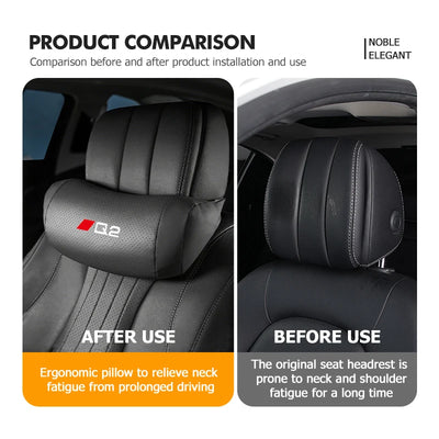 Coussin de Nuque Cuir Appuie-Tête Voiture Audi Q5 Q7