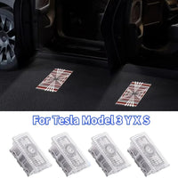 Projecteur Porte Tesla Model 3 Highland 2024-2025, Model Y Juniper 2025-2026, Lumière de Bienvenue, 2 ou 4 Pièces