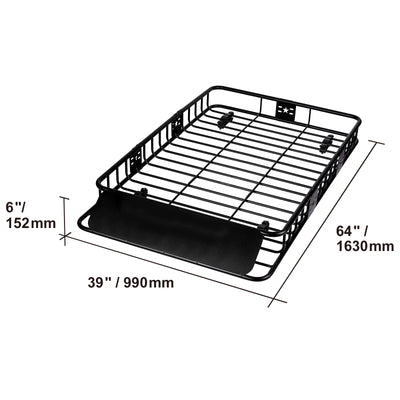 Panier de Toit Acier Galvanisé Charge 90 kg