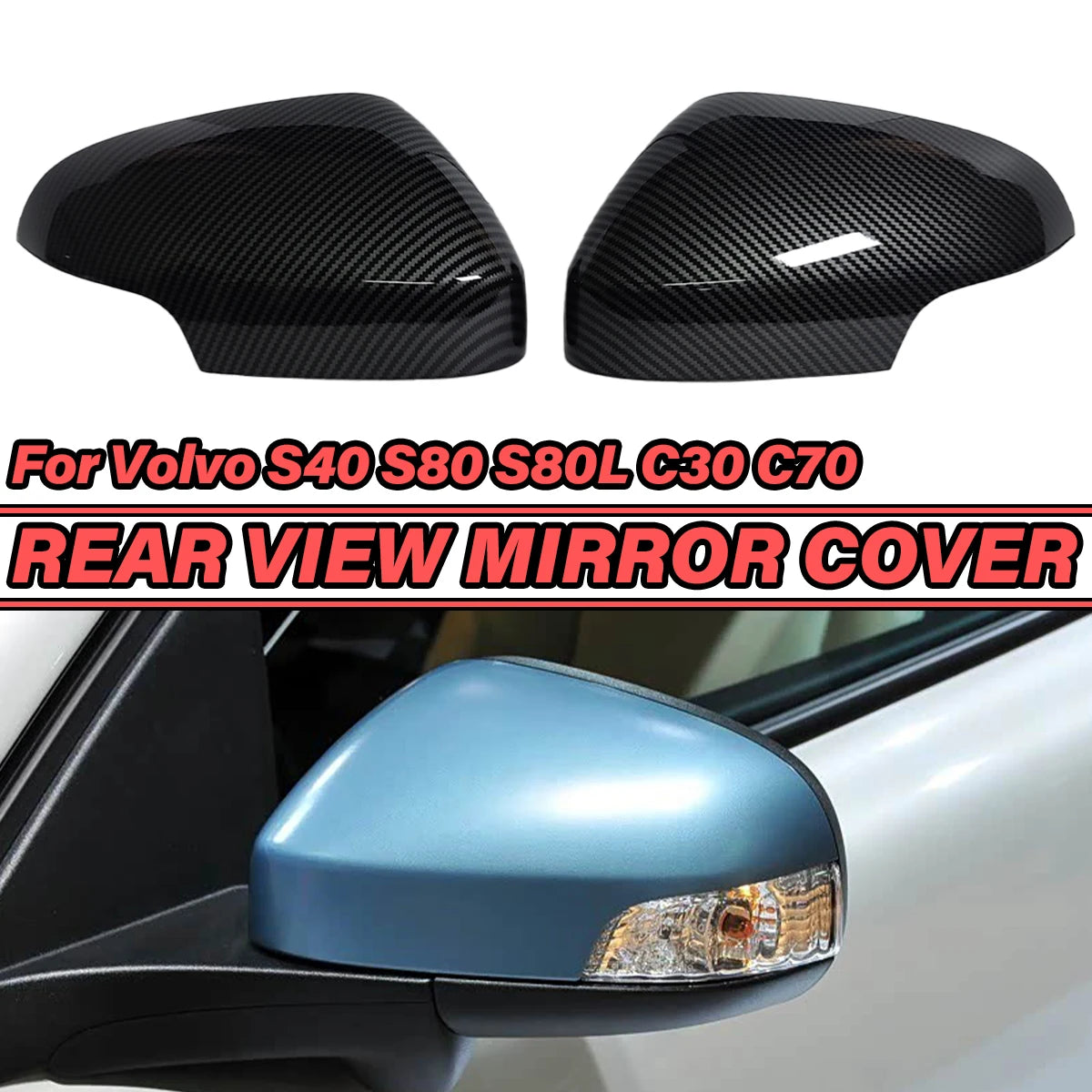 Coque de Rétroviseur Volvo C30 C70 S40 S80