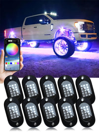 Éclairage d'Ambiance LED Modules RGB Musique Tout-Terrain