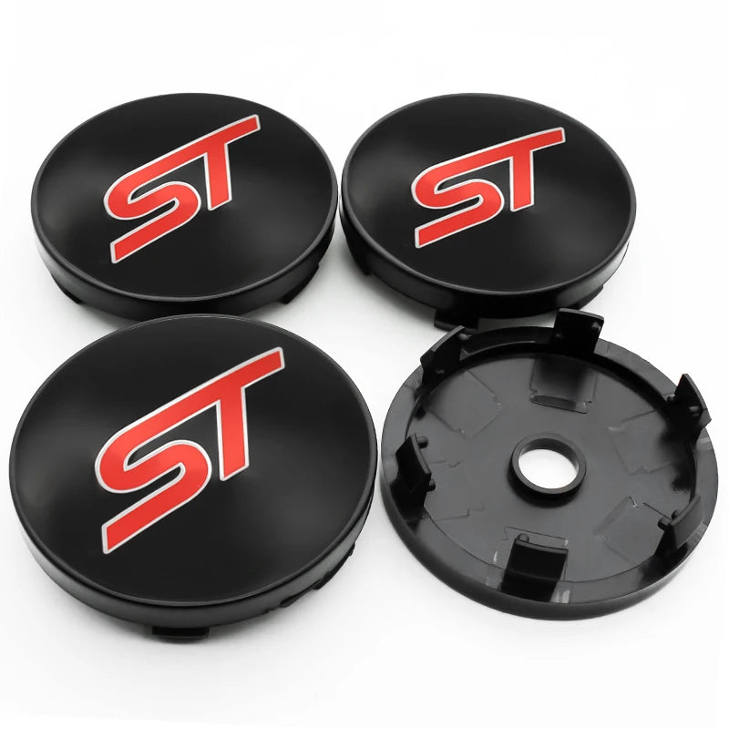 Cache-Moyeux Ford Focus Mondeo Ranger Ecosport 54mm 56mm 60mm — vue de trois quarts