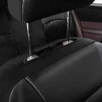 Housse de Siège Voiture Cuir PU Universelle Noire