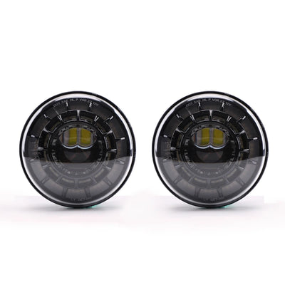 Phares LED Ronds 7 Pouces Jeep Wrangler JK Angel Eyes
