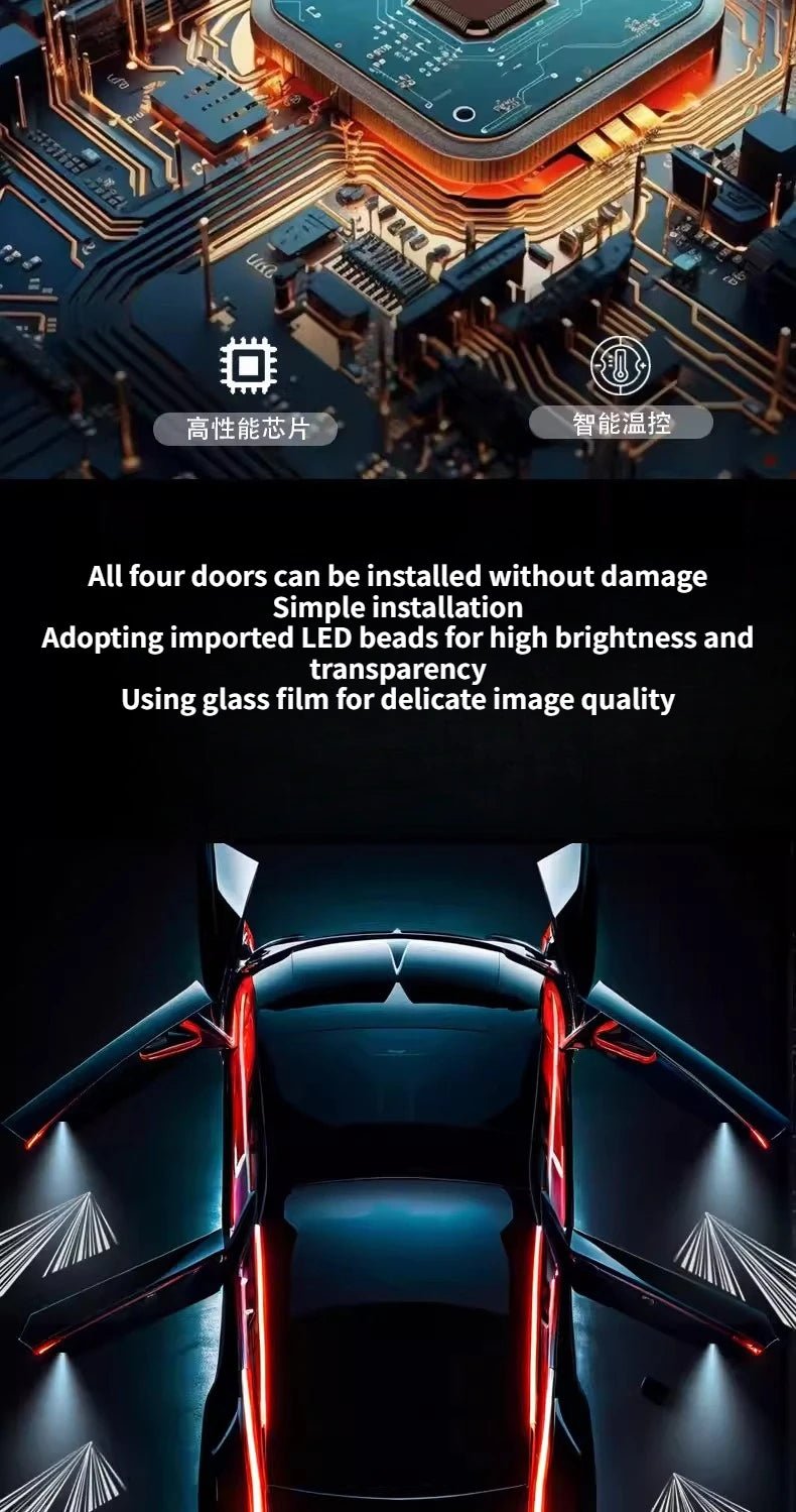 Projecteur Porte Tesla Model 3 Highland 2024-2025, Model Y Juniper 2025-2026, Lumière de Bienvenue, 2 ou 4 Pièces