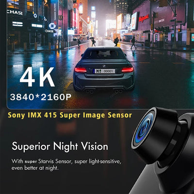 Dashcam 10 Pouces 4K CarPlay Android Auto OLESED