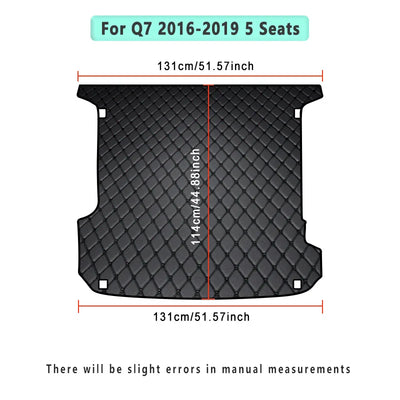 Tapis de Coffre Audi Q7 2006-2025 Cuir Artificiel
