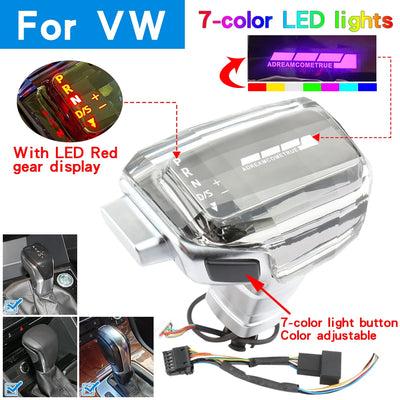 Pommeau de Vitesse Cristal LED Volkswagen Golf Audi A3