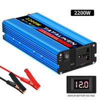 Convertisseur 12V 220V Voiture Pur Sinus 1000 à 6000 W Onduleur 12 V 24 V