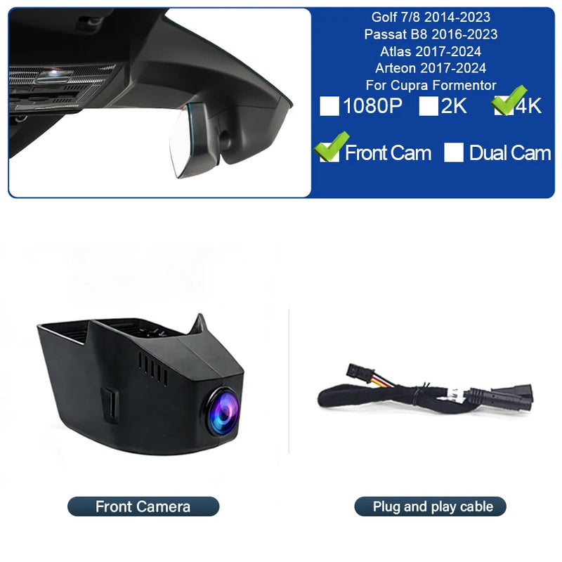 Dashcam Volkswagen 4K Integriert Golf 7 Golf 8 Passat B8 Arteon