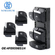 Bouton Lève-Vitre Chromé Audi A6 C6 RS6 Q7 4F0959851H
