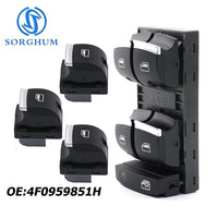 Bouton Lève-Vitre Chromé Audi A6 C6 RS6 Q7 4F0959851H