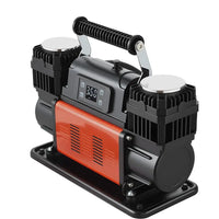 Gonfleur de Pneus 12 V 300 L/min Compresseur d'Air Double Cylindre 1080 W avec Arrêt Automatique pour 4x4
