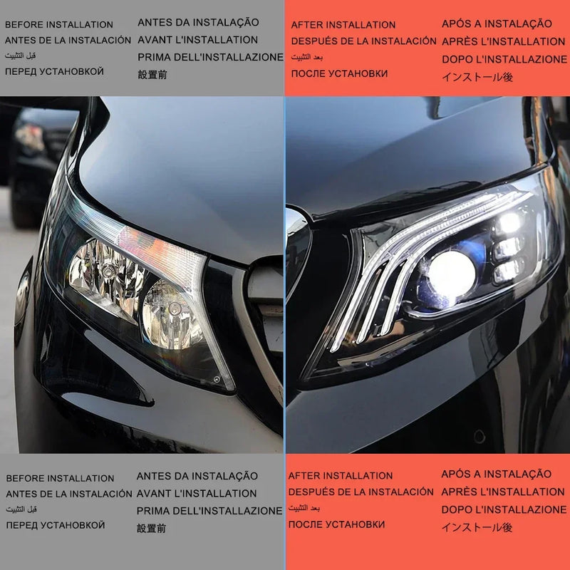 Phares LED Mercedes Vito W447 Classe V 2016-2023