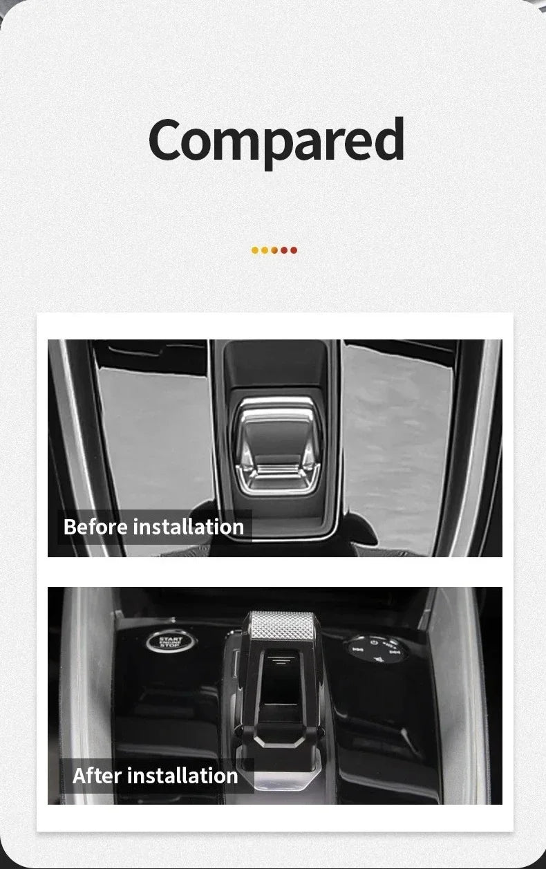 Pommeau de Vitesse Audi A3 8Y Sélecteur Style Sport Noir et Argent, Boîte Automatique 2020+