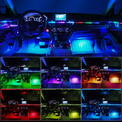Kit Éclairage d'Ambiance LED Acrylique 18 en 1 Voiture