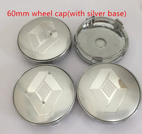 Emblèmes Cache-Moyeux 3D 56mm 60mm 68mm 4 Pièces — exemple de montage