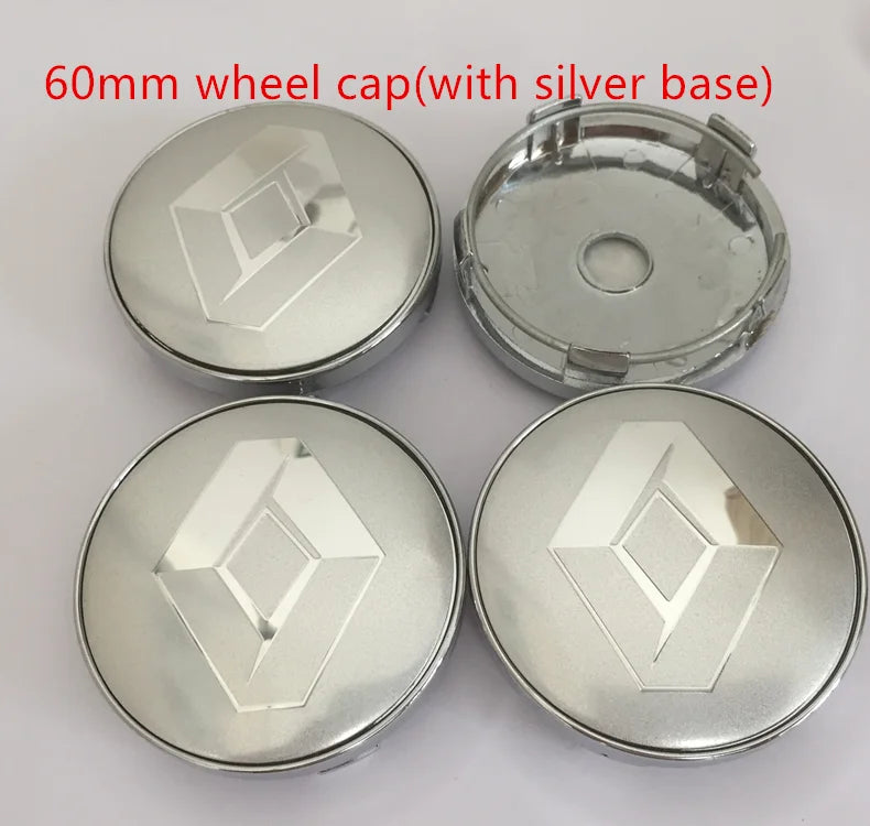 Emblèmes Cache-Moyeux 3D 56mm 60mm 68mm 4 Pièces — exemple de montage