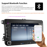 Autoradio Android Volkswagen Golf Polo Passat — détail de finition