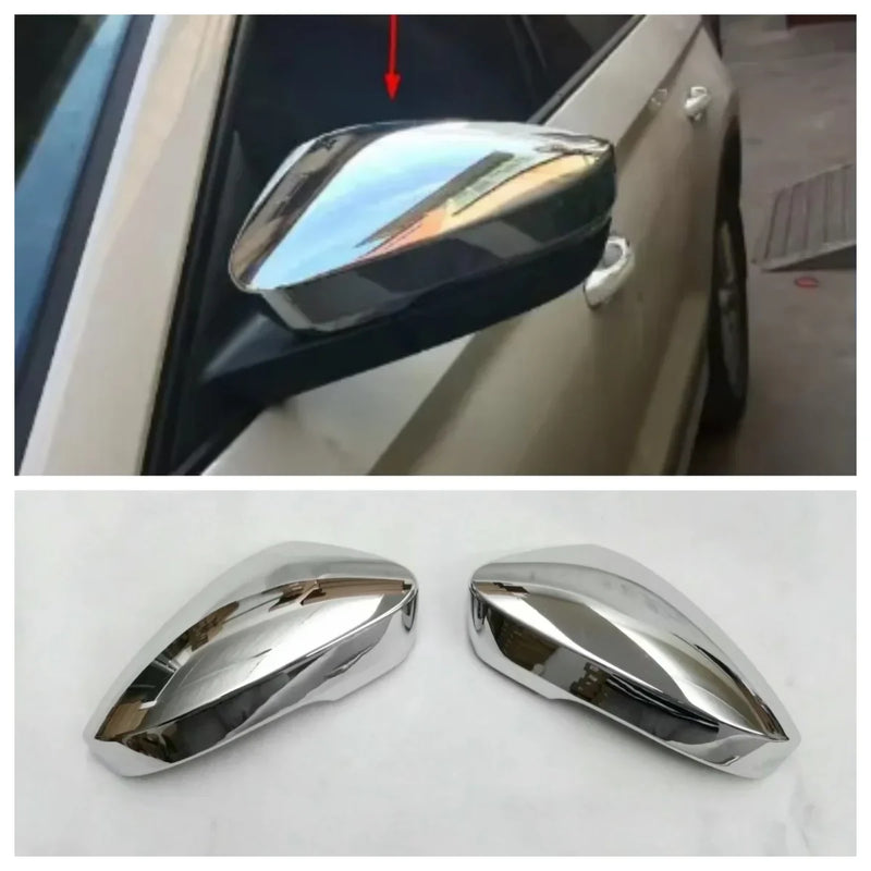 Coques de Rétroviseur Skoda Kodiaq 2017-2020 Chromées ou Aspect Carbone, ou Contours Chromés, Paire
