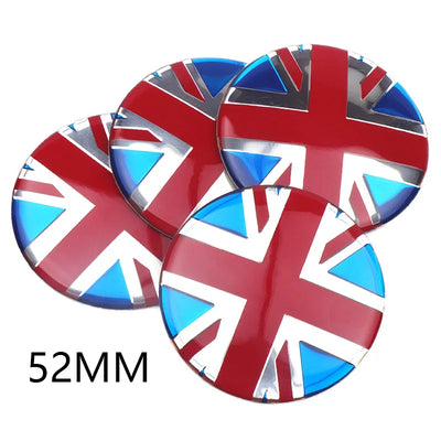 Cache-Moyeu Mini Cooper JCW 52 mm Autocollant 4 Pièces