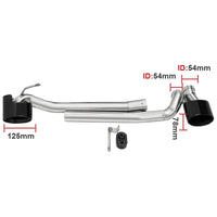 Embout d'Échappement Mercedes Classe C W204 Look C63 Double Sortie
