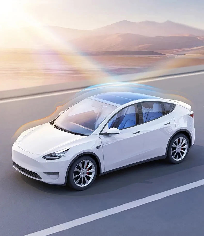 Pare-Soleil de Toit Tesla Model 3 Highland Model Y Juniper 2025-2026 Tissu Glacé à Boucles