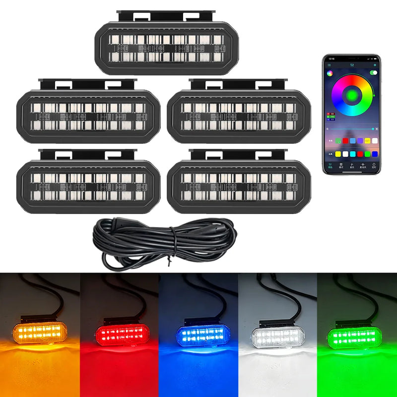 Feux de Calandre LED Nissan Frontier 4, 5 ou 8 Feux RGB ou Couleur