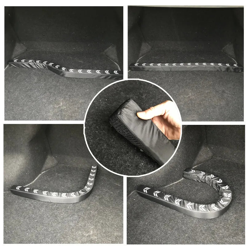 Organiseur de Coffre Voiture Barre de Calage Flexible 1 m Velcro