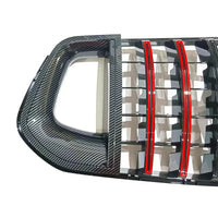 Calandre Mercedes GLE W167 2020-2023 Style Panamericana Noir Carbone Rouge