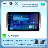 Autoradio CarPlay Peugeot 208 2008 2012-2018 Android Écran Tactile