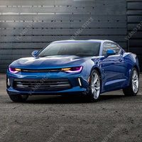 Phares LED RGB Chevrolet Camaro 2014-2015 Double Faisceau Feux de Jour Couleur Pilotables par Application