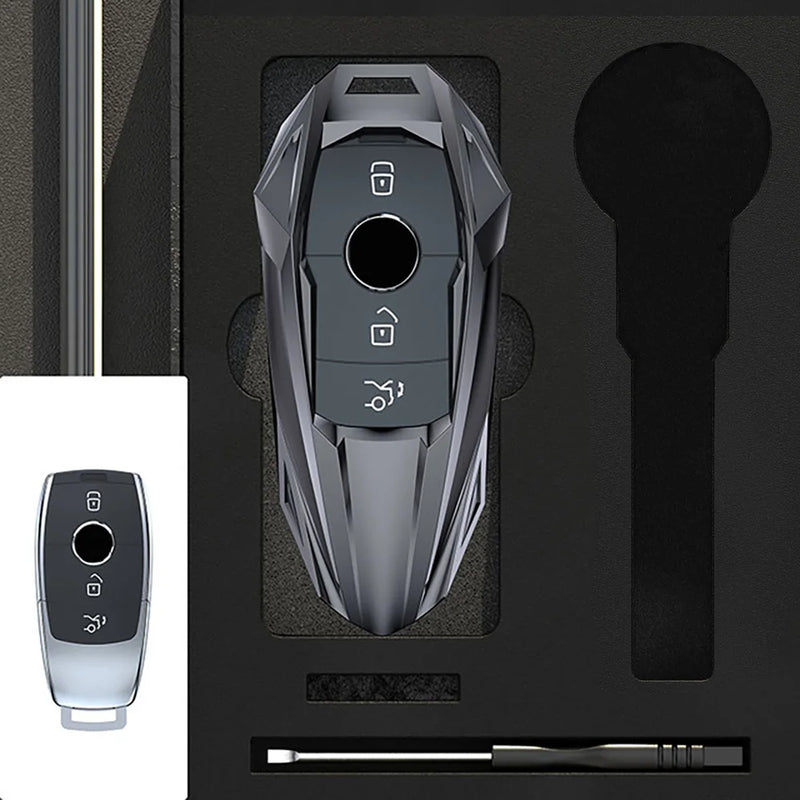 Coque de Protection Clé Mercedes Classe A C E S G GLC GLE CLA GLB GLS W177 W205 W213 W222 X167 Alliage de Zinc