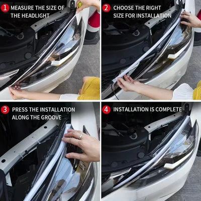 Bande LED DRL Flexible Feux Jour Voiture Clignotant