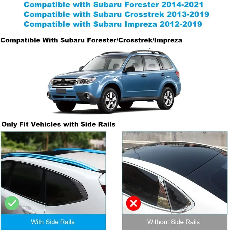 Aluminium-Dachreling Subaru Forester Crosstrek Impreza