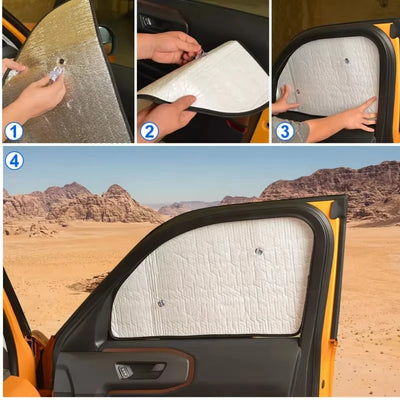 Pare-Soleil Aluminium Sur Mesure Renault Kangoo 2000-2006