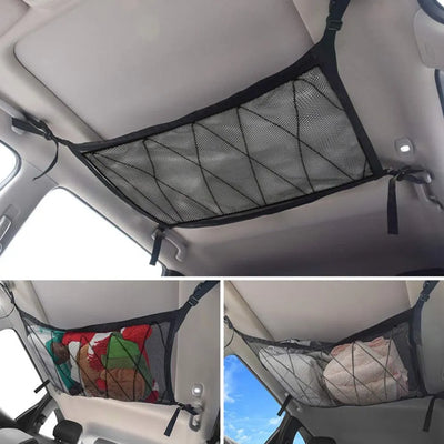 Rangement de Plafond Filet Double Couche Voiture
