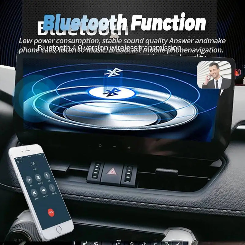 Autoradio Android Écran 12,3 Pouces Toyota RAV4 2018-2025 CarPlay Sans Fil Android Auto 4G