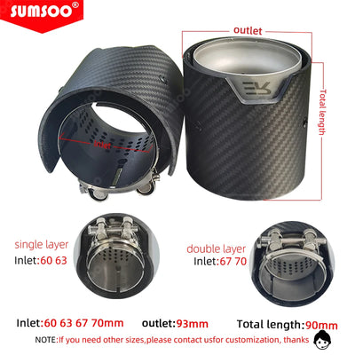 Embout d'Échappement Carbone BMW M2 M3 M4