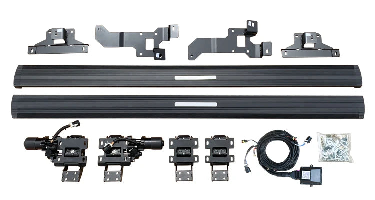 Marchepieds Électriques Rétractables VW Tiguan L 2017+ Aluminium Éclairage LED Néon