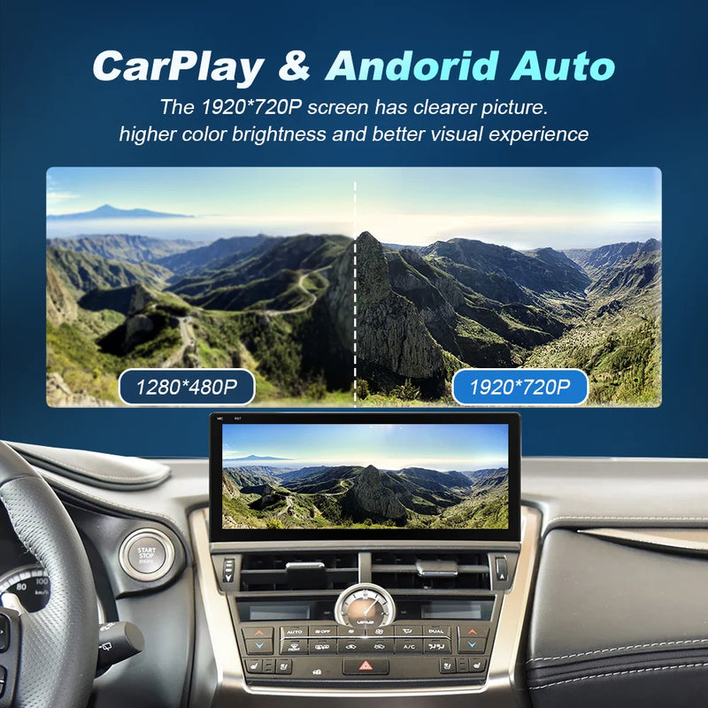 Autoradio CarPlay Android Auto Lexus NX 200 300 2014-2017 Écran 10,25 Pouces Android 14 DSP 4G